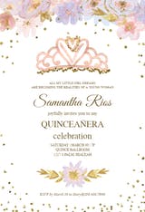 Coming True - Quinceañera Invitation